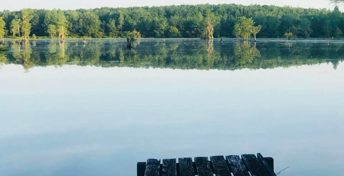 Dock on lake